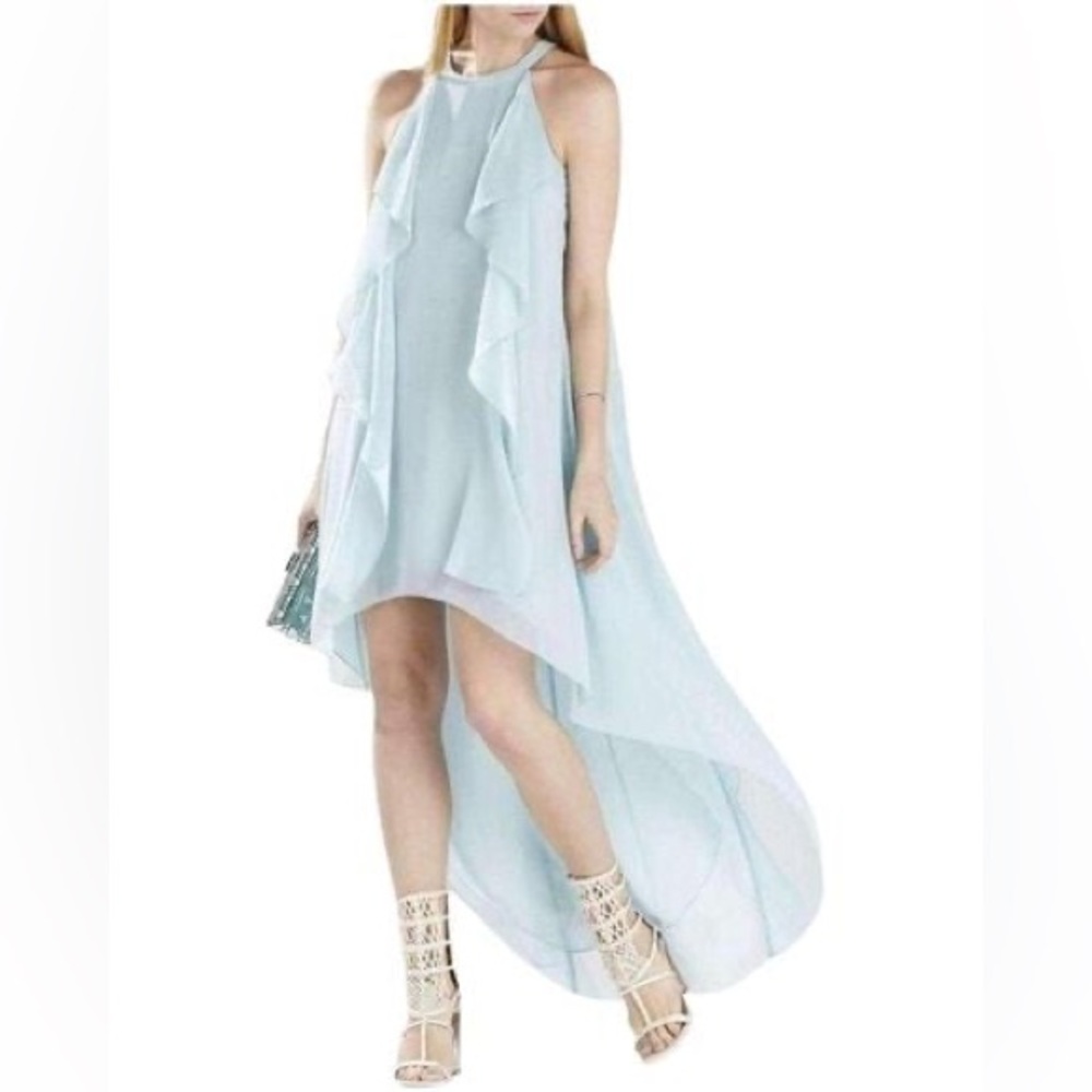 BCBG Kelsia Blue Hi-Low Dress